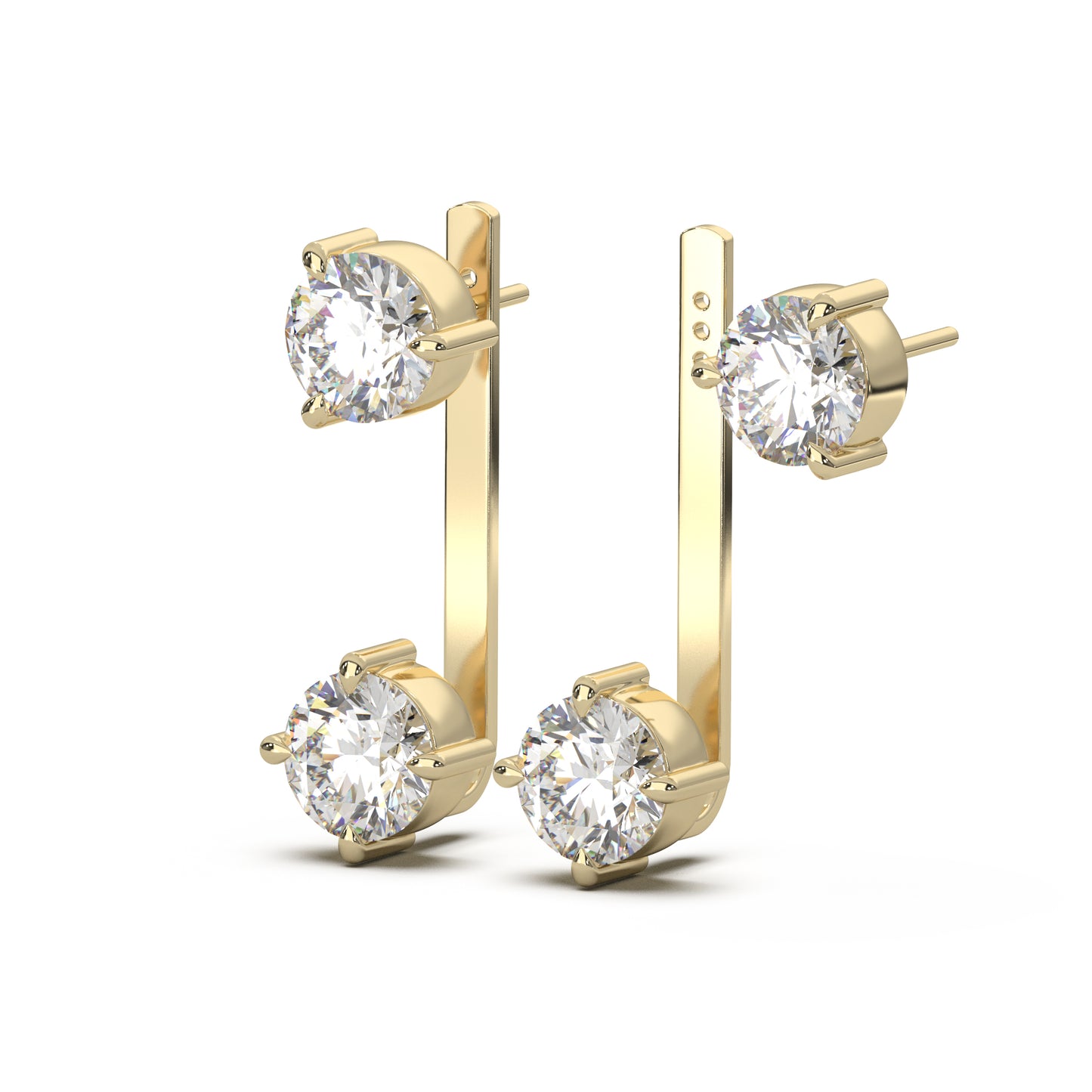 SOLITAIRE STATEMENT EAR JACKETS