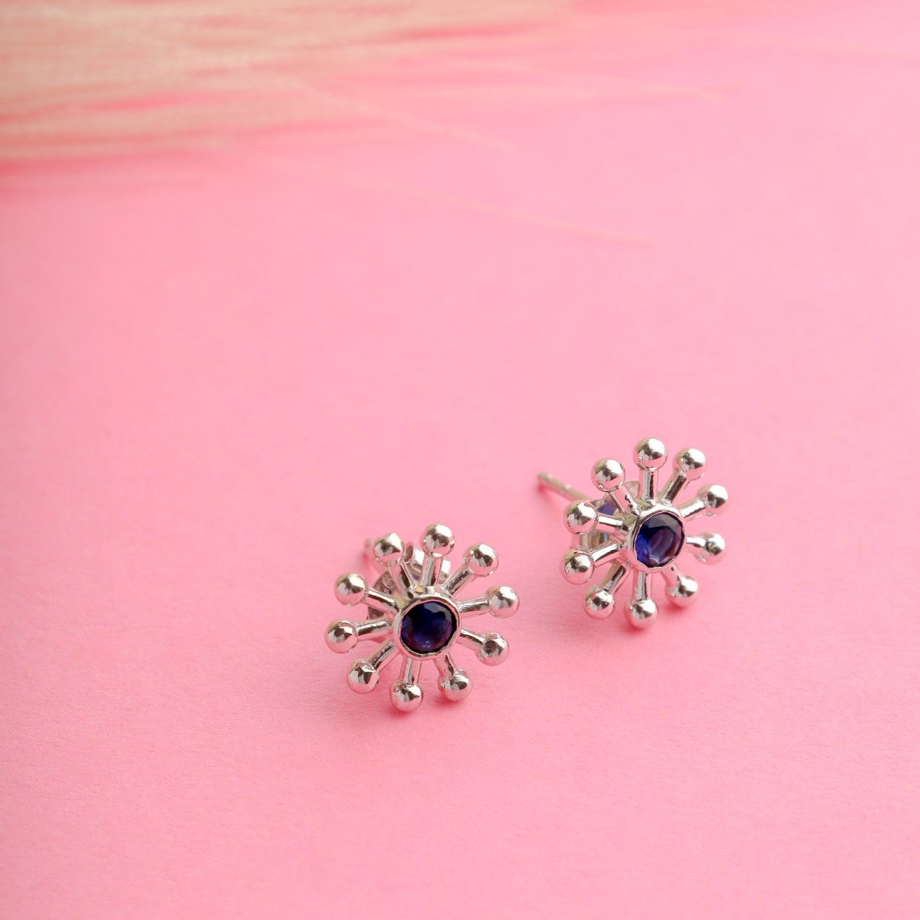 Azure Sunburst Shine Earring