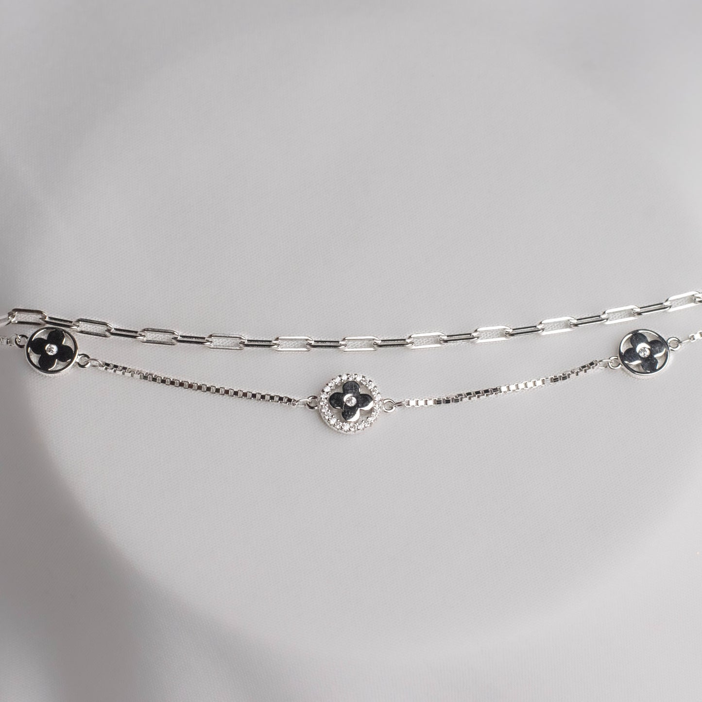 Silver Flower Bracelet