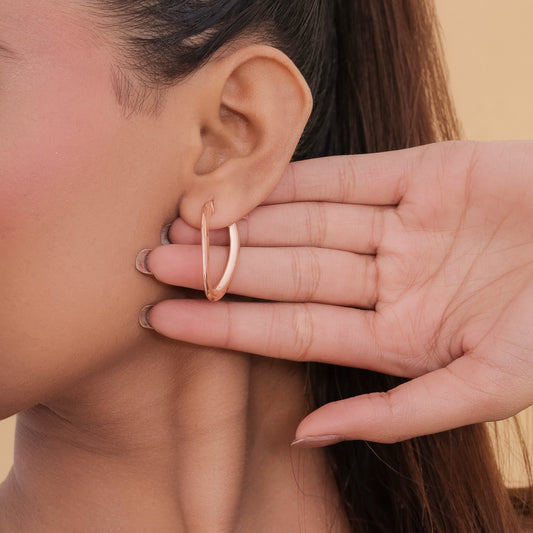 Ripple Hoop Earrings