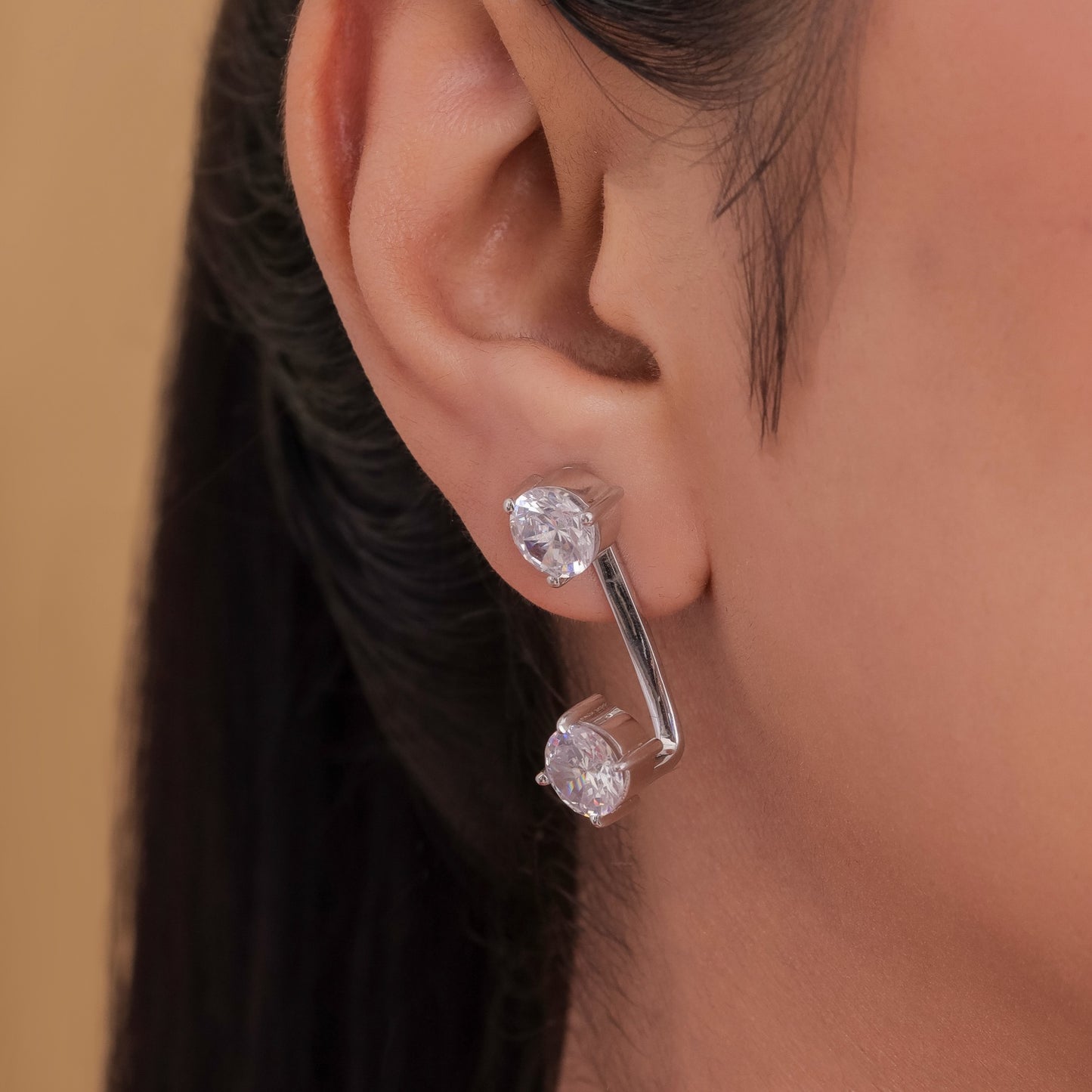 SOLITAIRE  STATEMENT EAR JACKETS