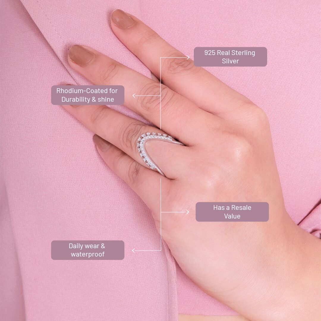 Vanki Silver Show Stopper Ring