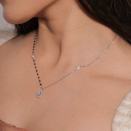 Silver Triangular Mangalsutra