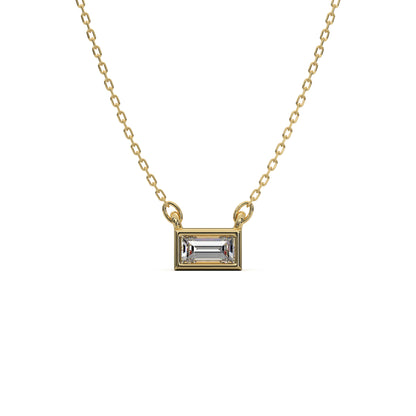 Golden  Baguette Minimal Pendant