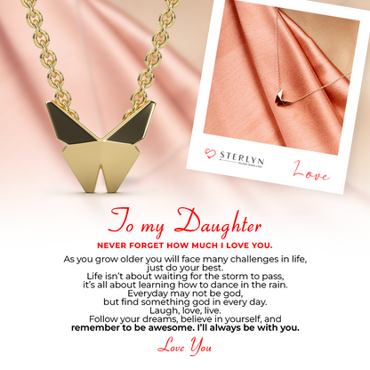 To my Daughter - Butterfly Whispers Pendant