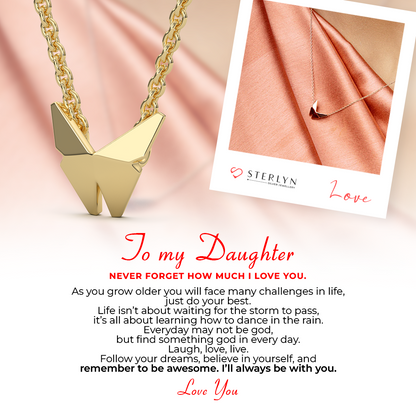 To my Daughter - Butterfly Whispers Pendant