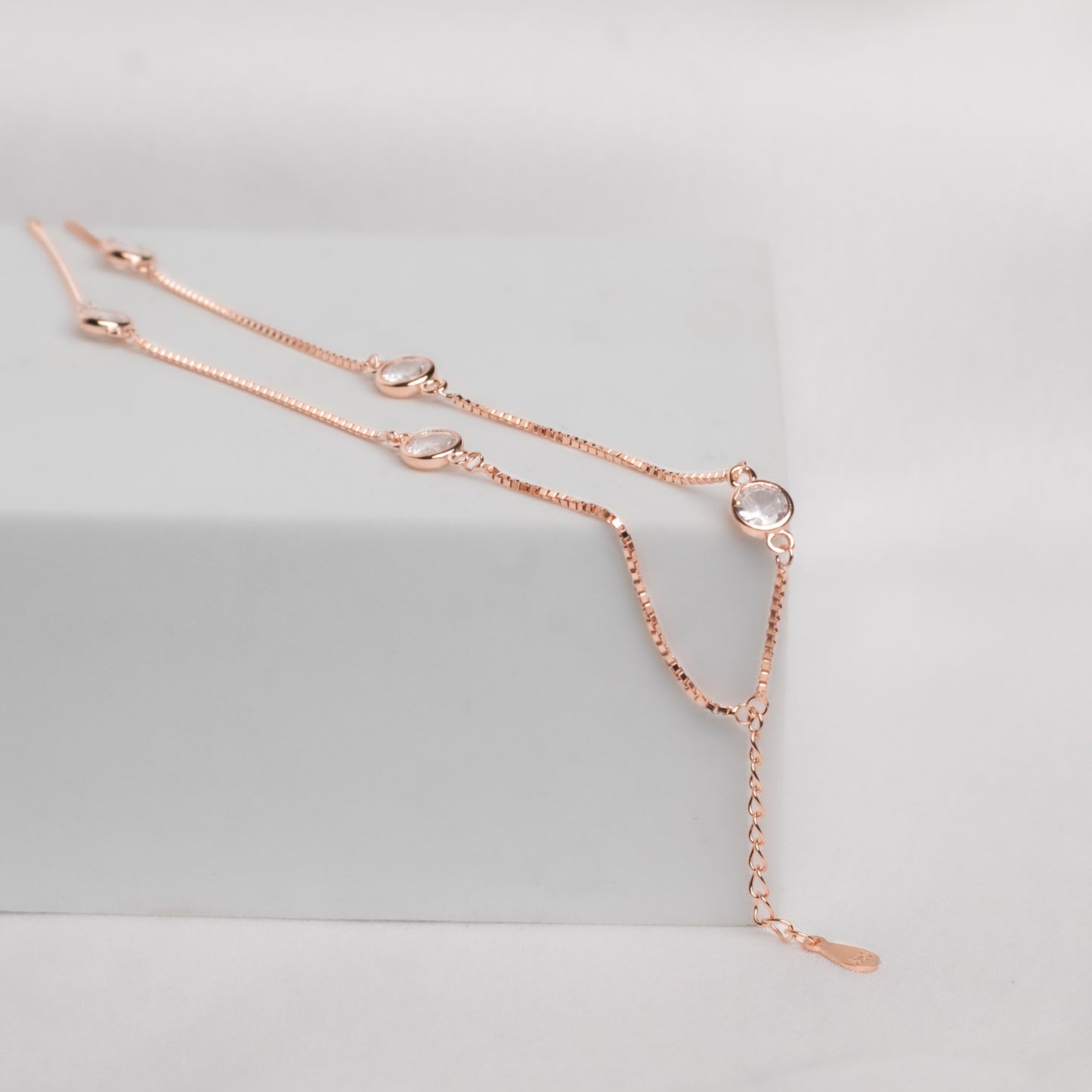 Rose Gold Cubic Zircon Bracelet