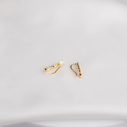 ZIG ZAG LOVE EAR CLIMBERS