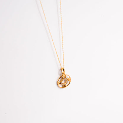 The Golden Clock Pendant