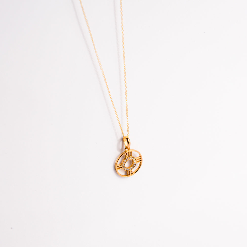 The Golden Clock Pendant