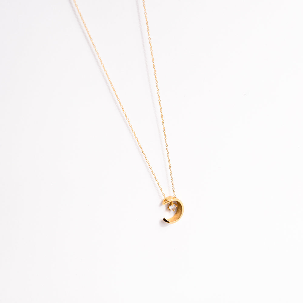 Golden Love And Stars Pendant