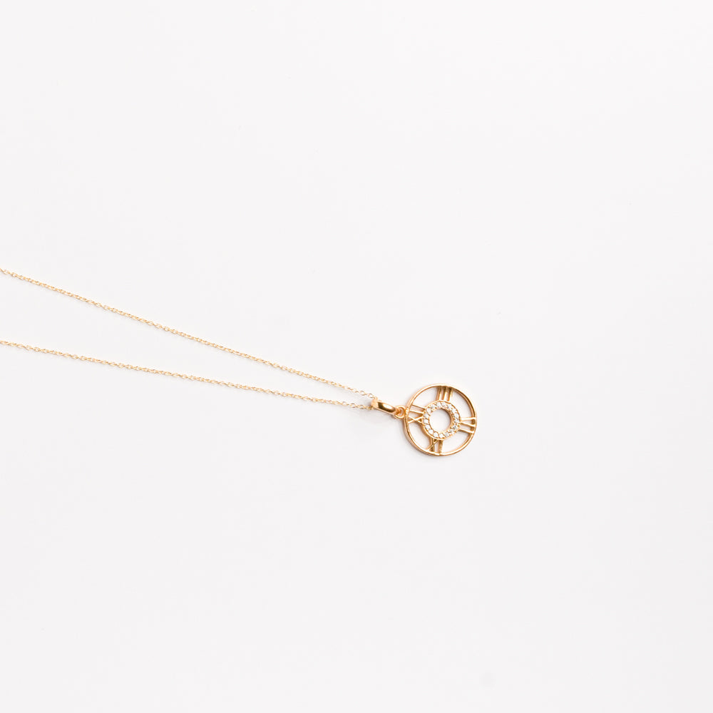 The Golden Clock Pendant