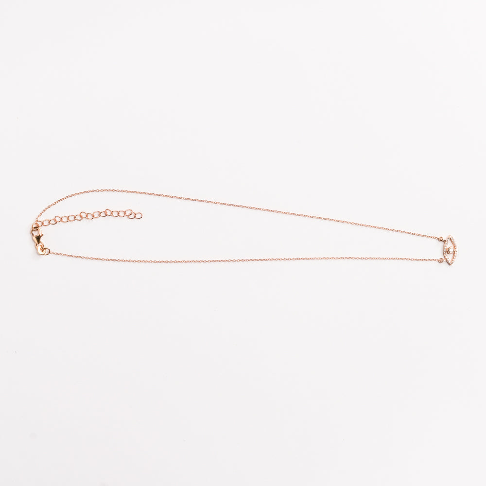 Rose Gold Evil Eye Pendant