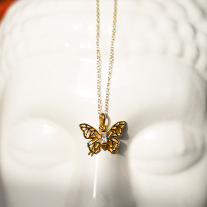 Butterfly Baguette Pendant