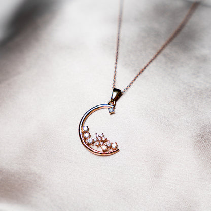 Rose Gold Constellation Of Stars  Pendant
