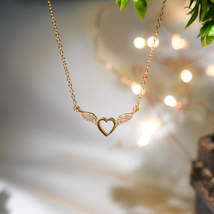 Guiding Angel Golden Silver Pendant