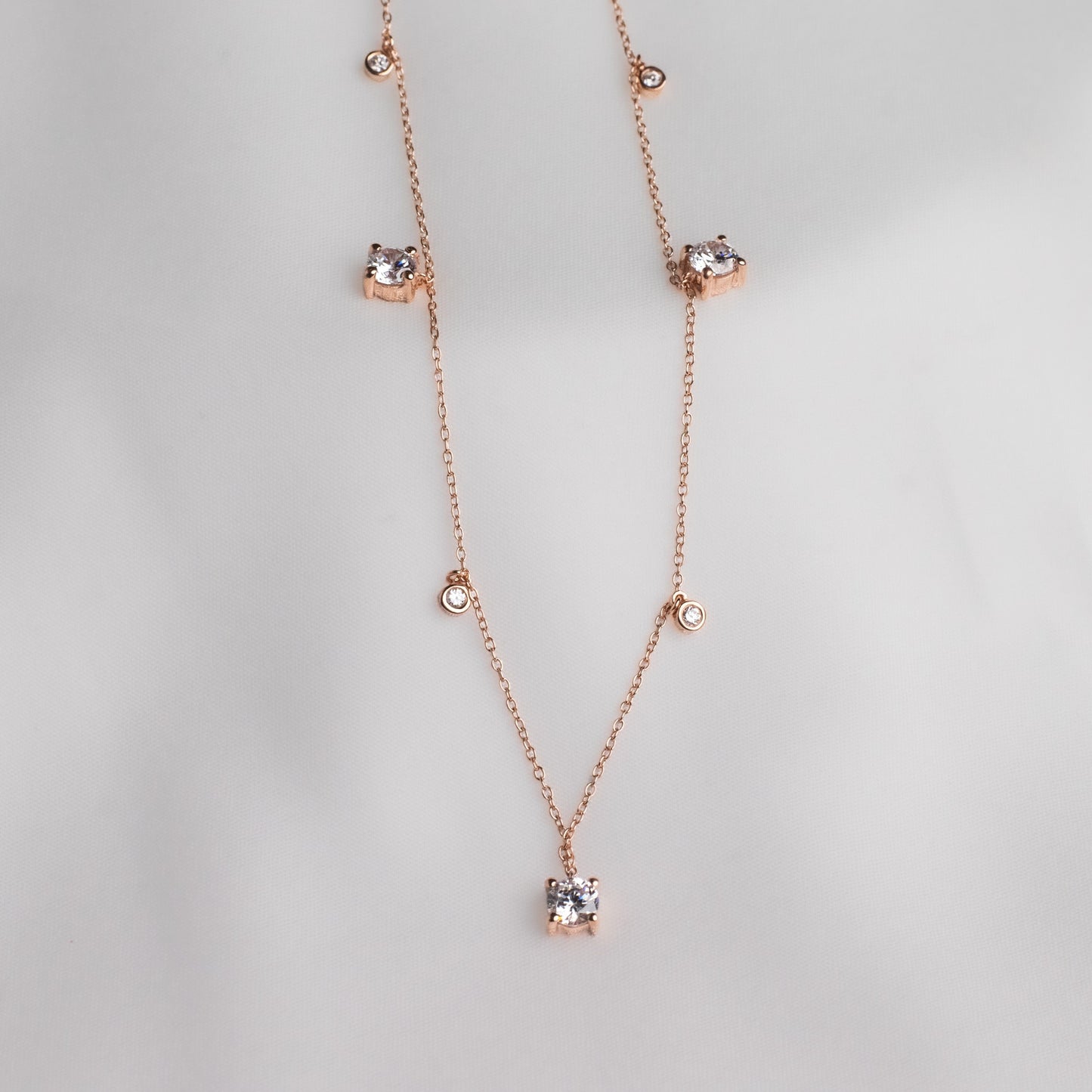 Chunky Solitaire Necklace