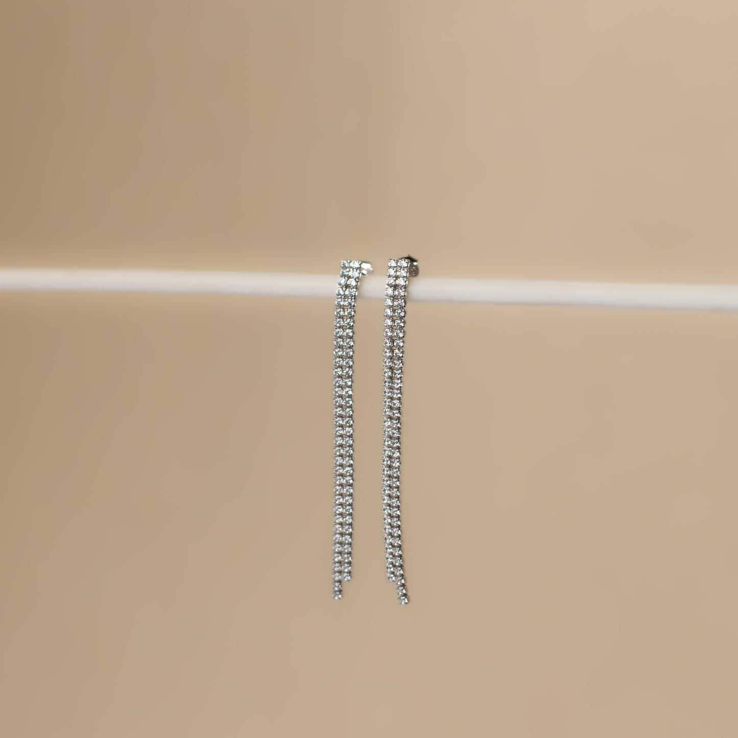 Night star CZ diamonds danglers