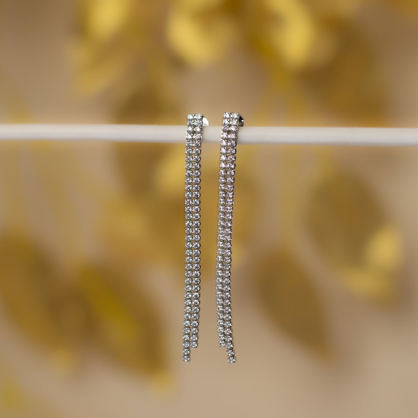 Night star CZ diamonds danglers