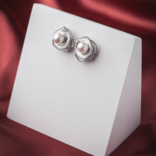 Frosty Pearl Studs