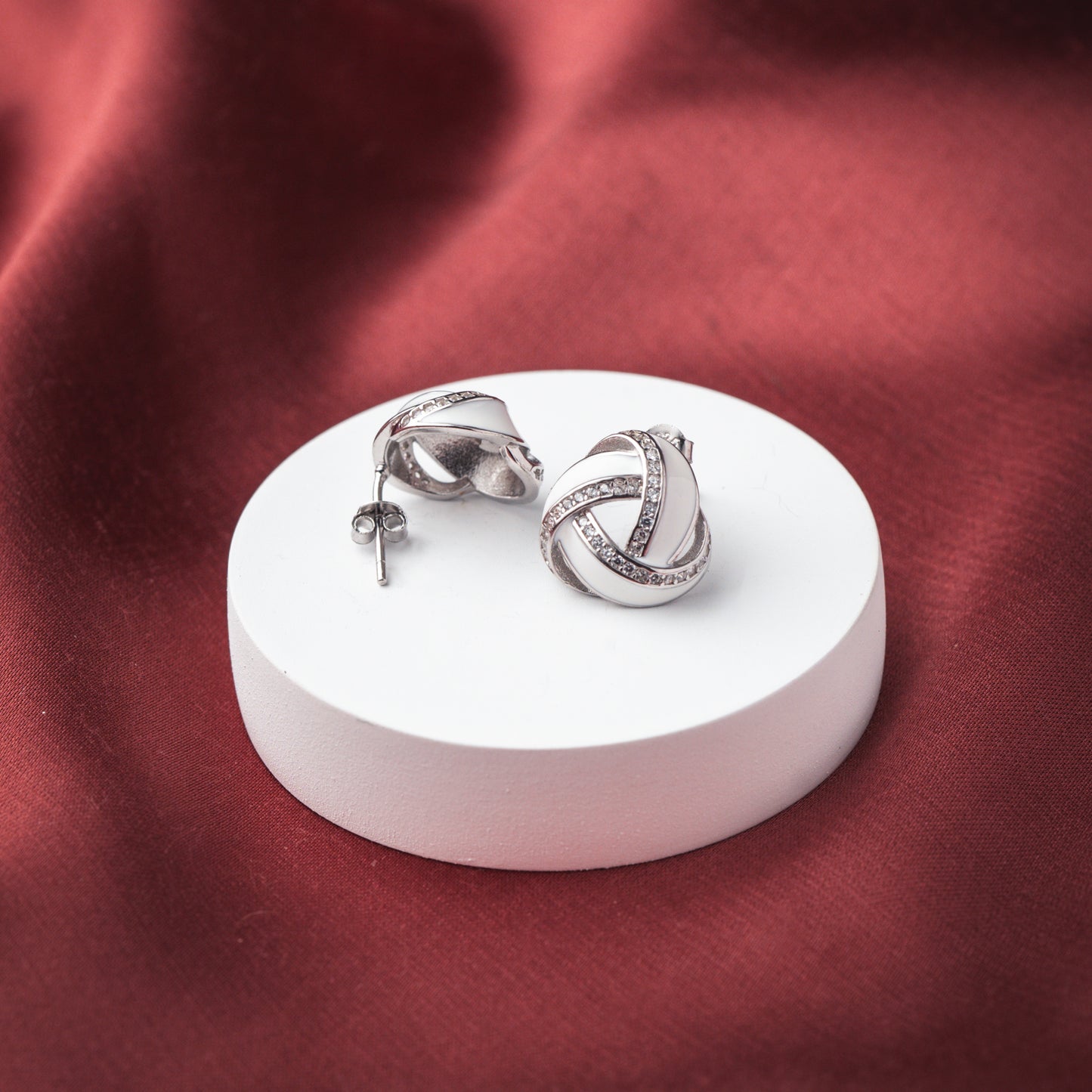 Shimmering Knot Studs