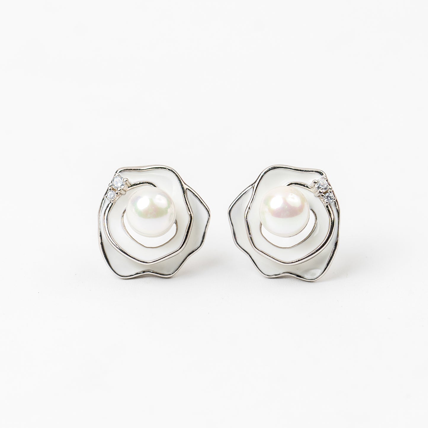 Frosty Pearl Studs