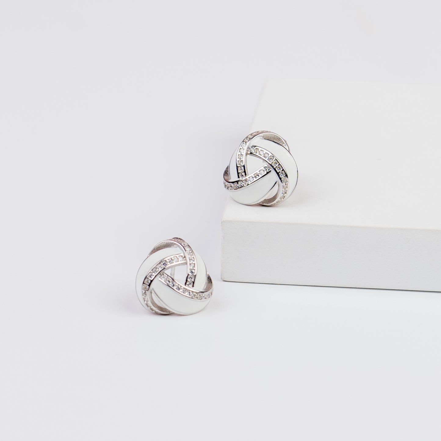 Shimmering Knot Studs