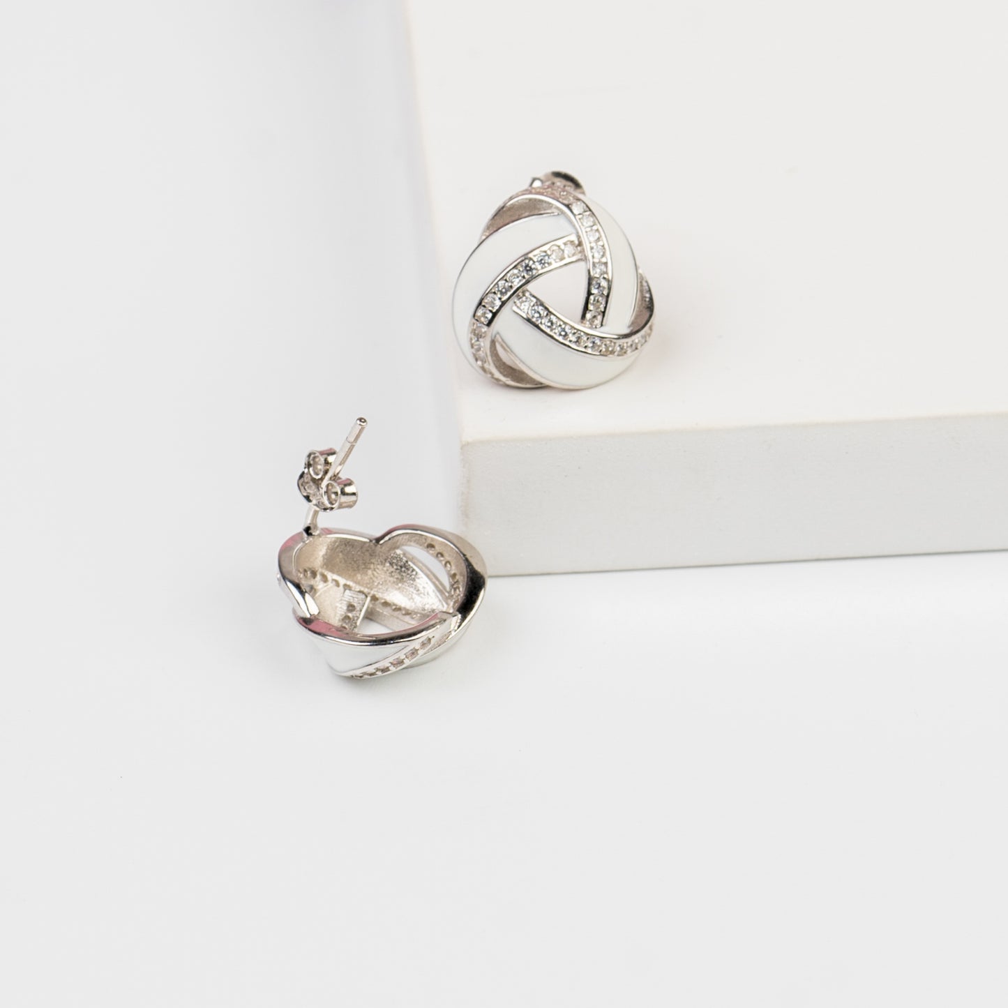 Shimmering Knot Studs