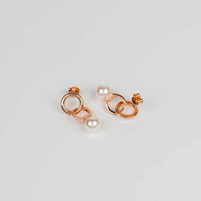 Knotted Pearl Drop Earrings