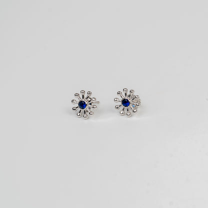 Azure Sunburst Shine Earring