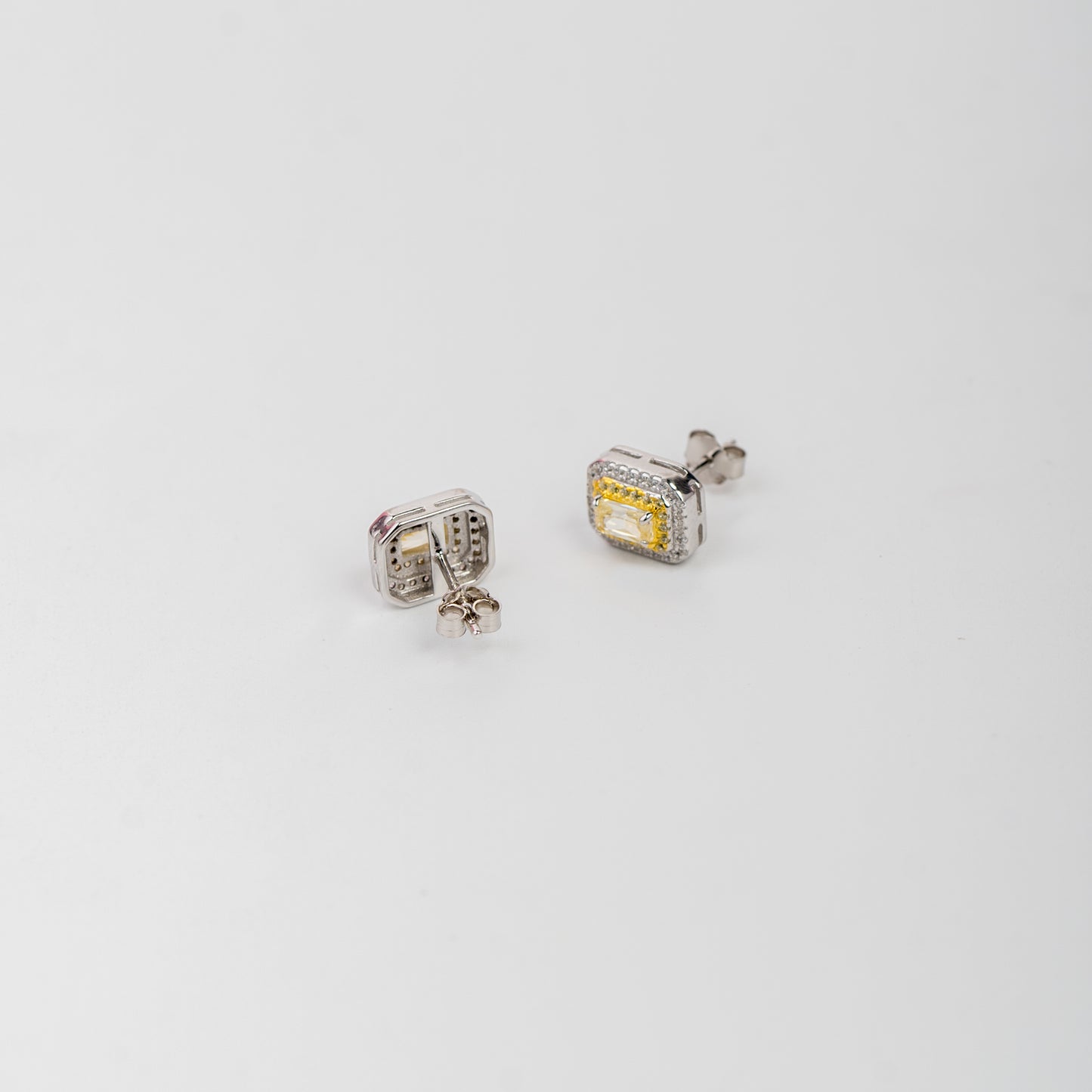 Hexagon Citrine Shine Earring