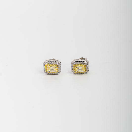 Hexagon Citrine Shine Earring