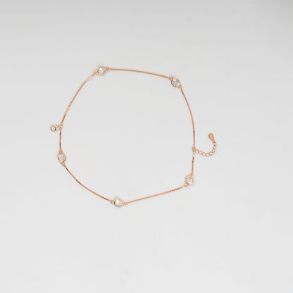 Rose Gold Cubic Zircon Bracelet