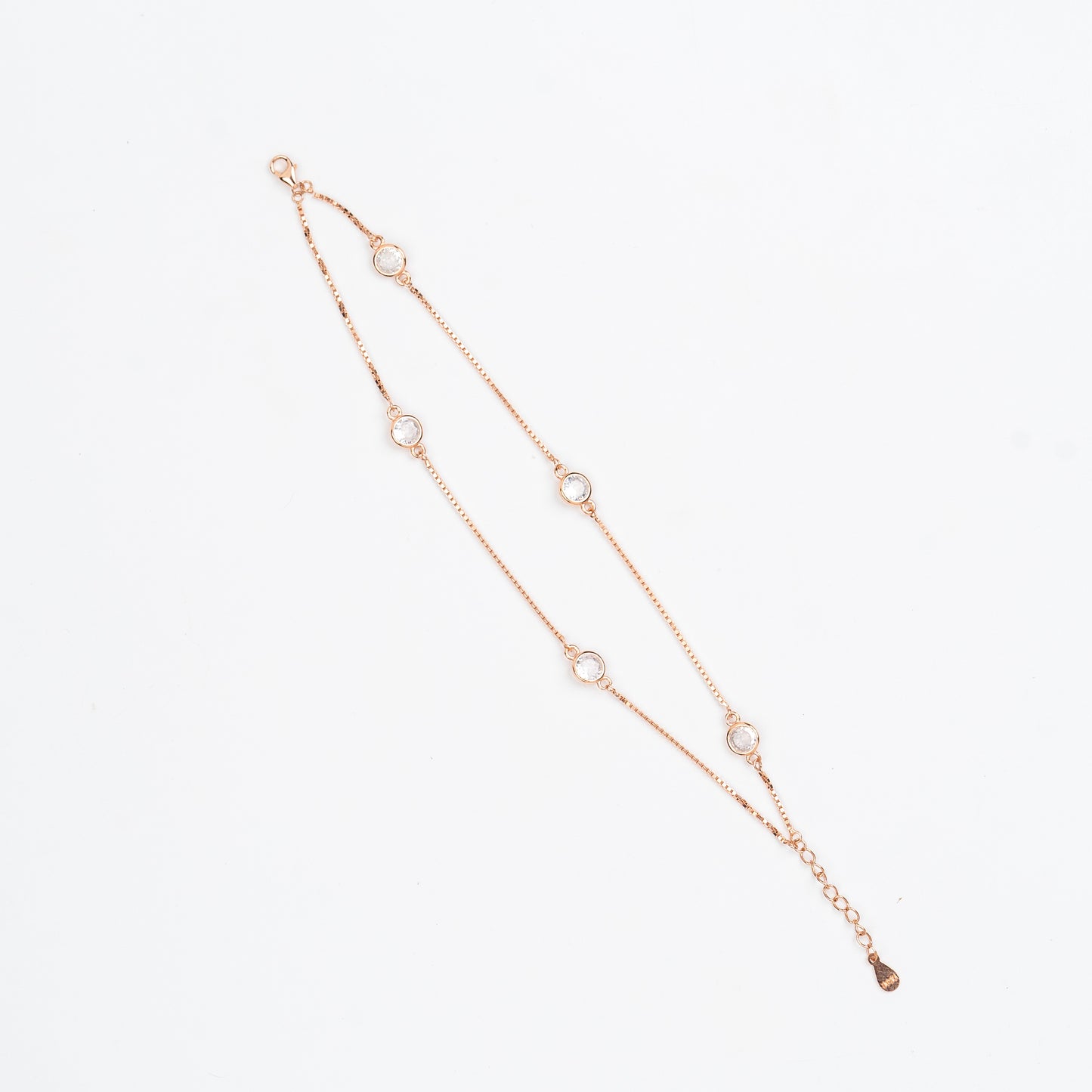 Rose Gold Cubic Zircon Bracelet