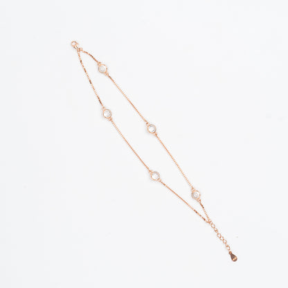 Rose Gold Cubic Zircon Bracelet