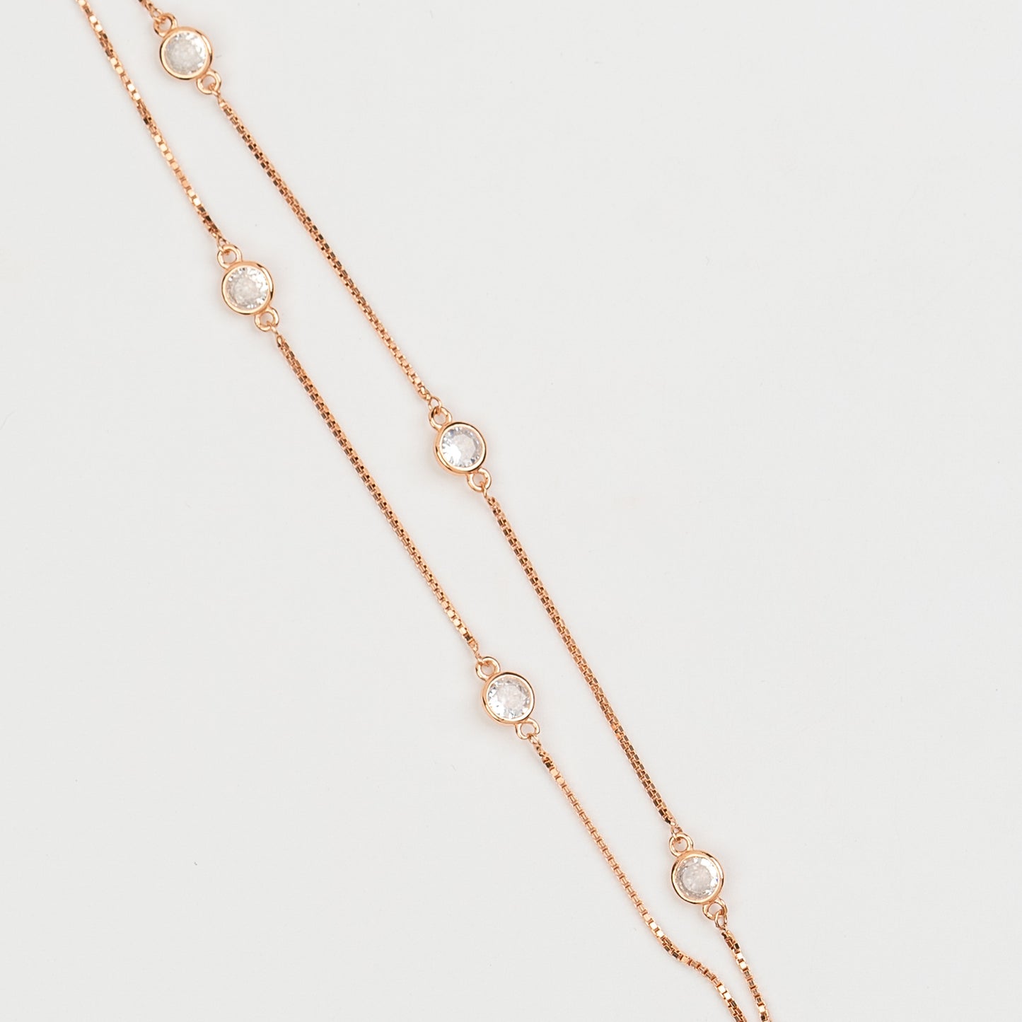 Rose Gold Cubic Zircon Bracelet