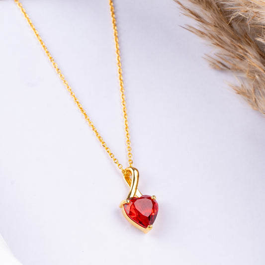 Cherry Charm Heart Pendant