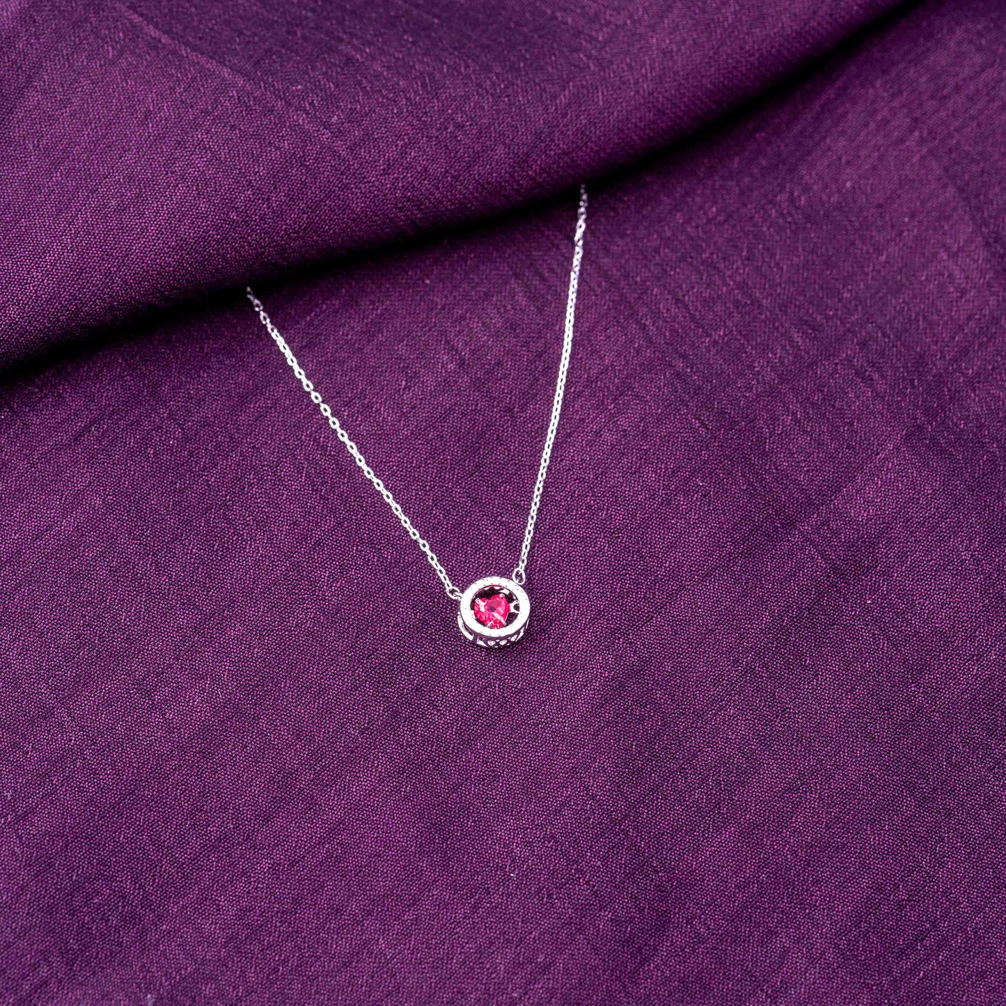 Ruby Twirl Pendant