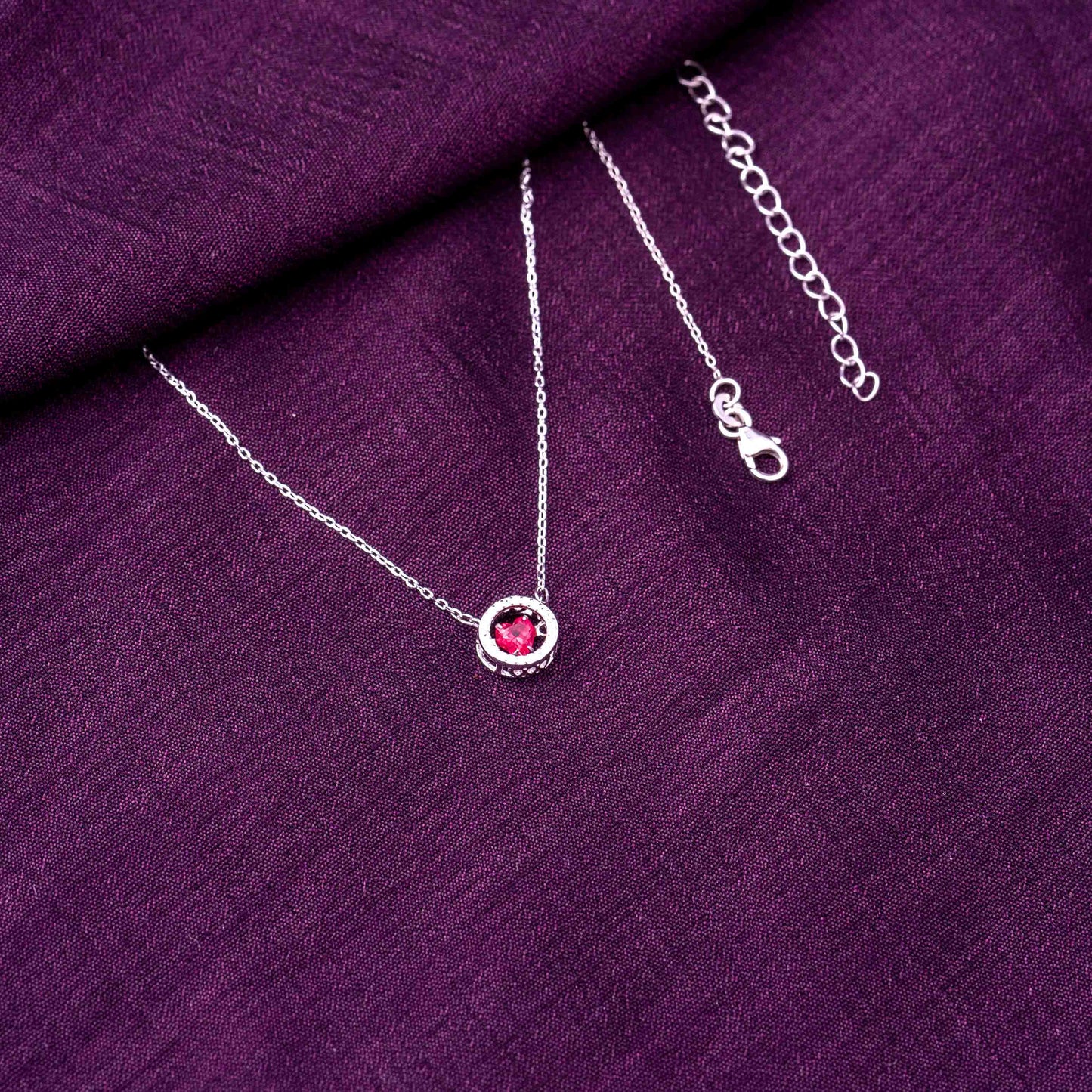 Ruby Twirl Pendant