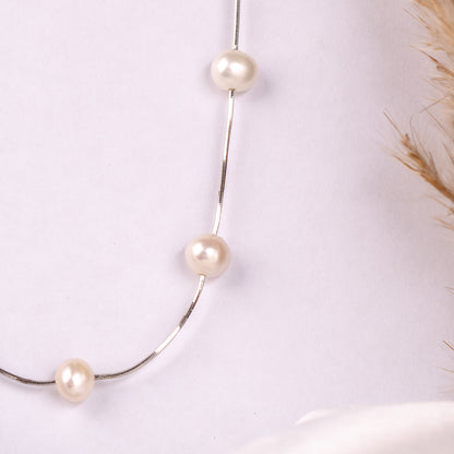 Classic White Pearl Necklace