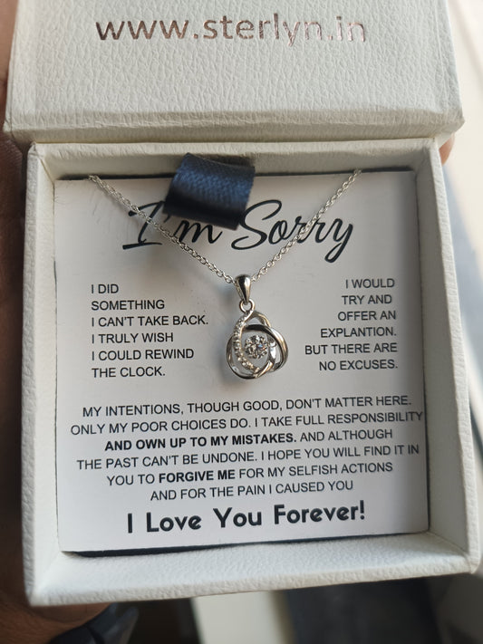 Apology Gift For Her - I Take Full Responsibility - Active Shinning Stone Beauty Necklace