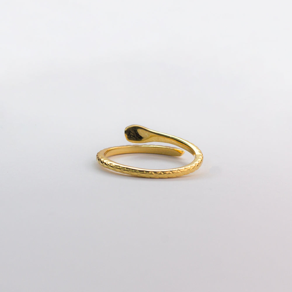 Serpant Ring In Sterling Silver