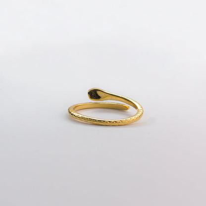 Serpant Ring In Sterling Silver