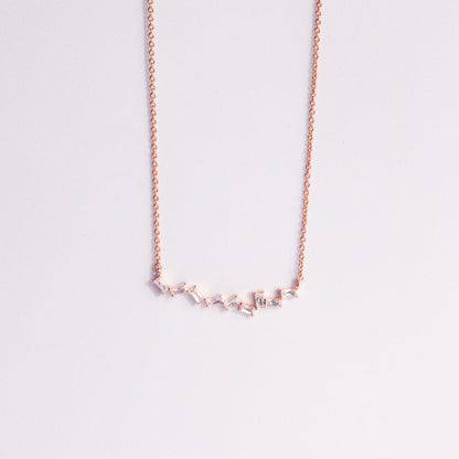ZIig Zag Bagutte Love Necklace