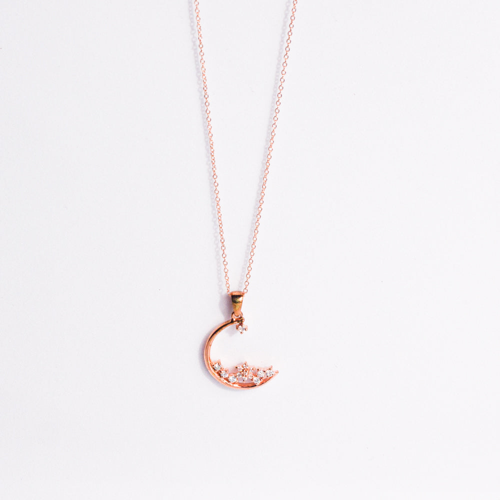 Rose Gold Constellation Of Stars  Pendant