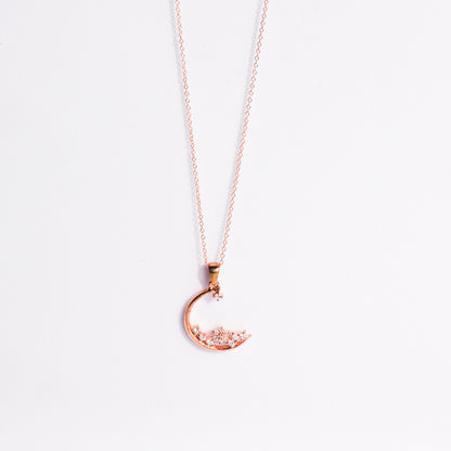 Rose Gold Constellation Of Stars  Pendant
