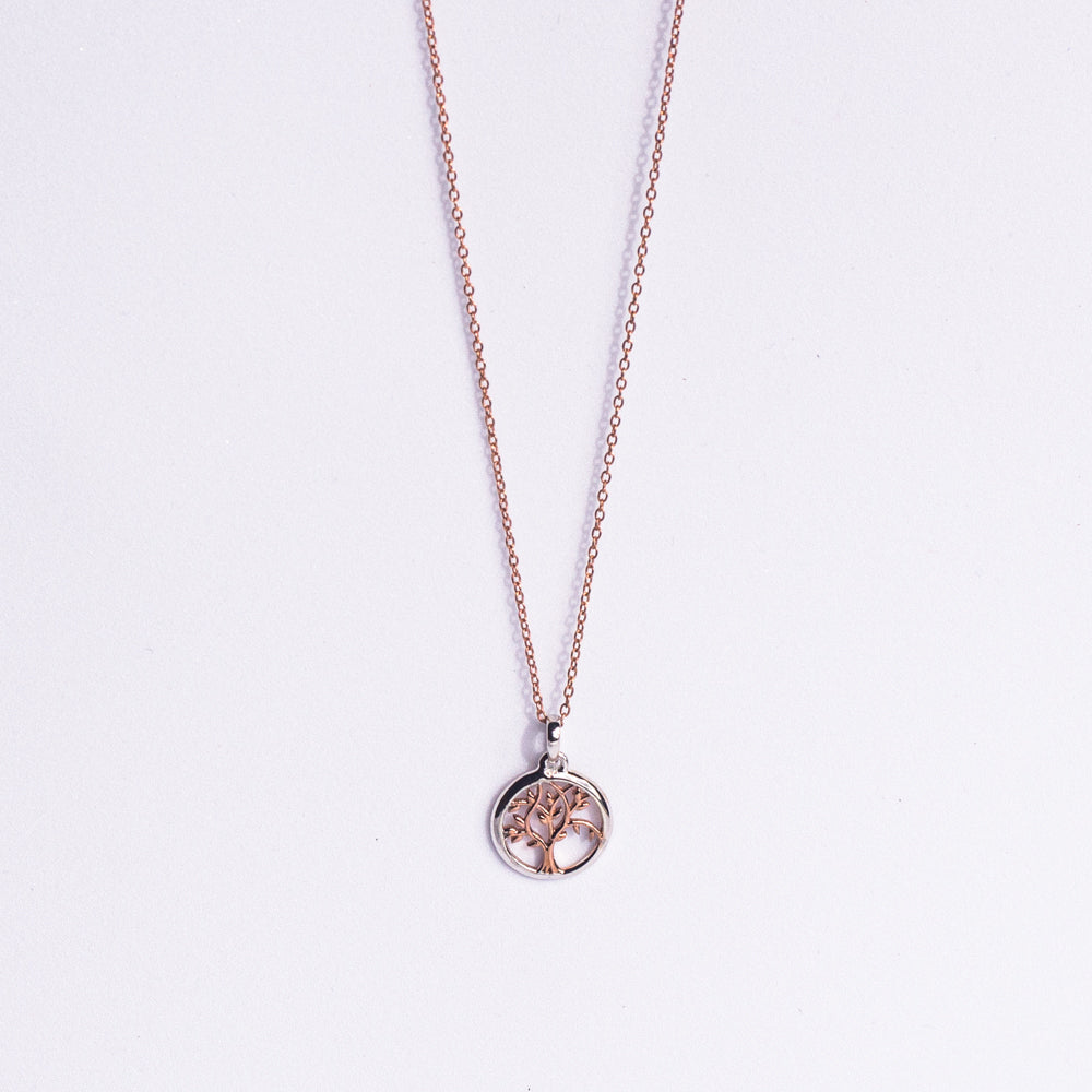 Dual Tone Tree Of Life Pendant