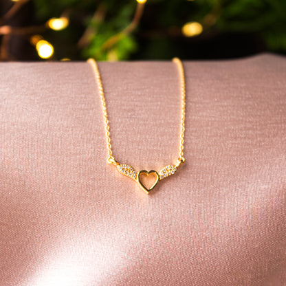 Guiding Angel Golden Silver Pendant