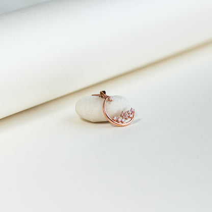 Rose Gold Constellation Of Stars  Pendant