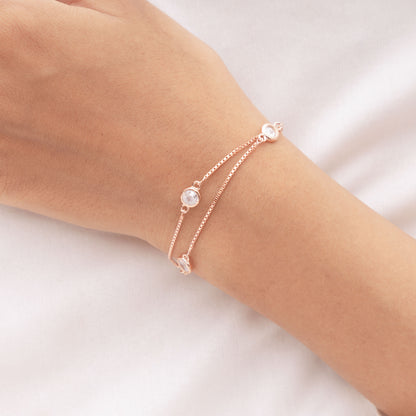 Rose Gold Cubic Zircon Bracelet